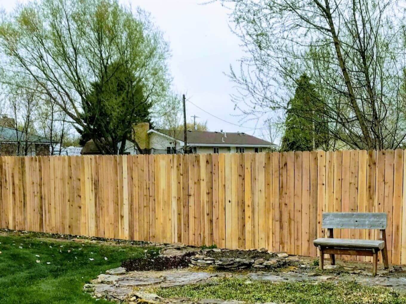 Kemmerer WY stockade style wood fence